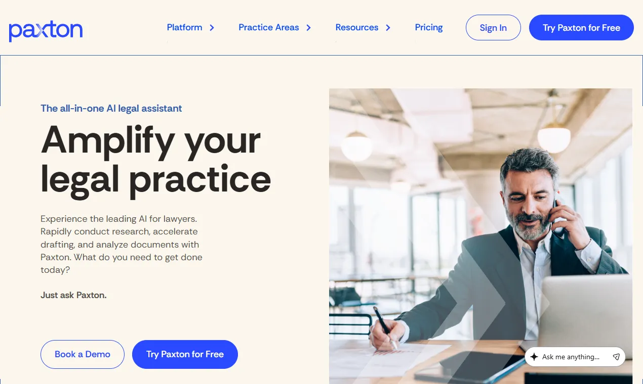 The Paxton homepage