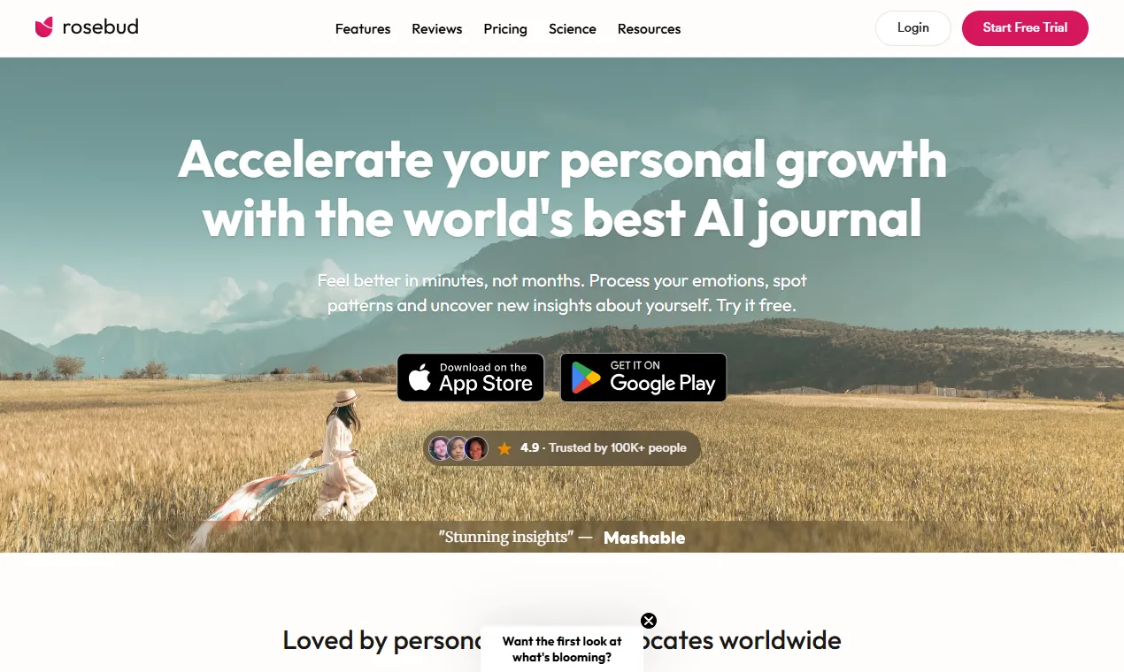 The Rosebud homepage